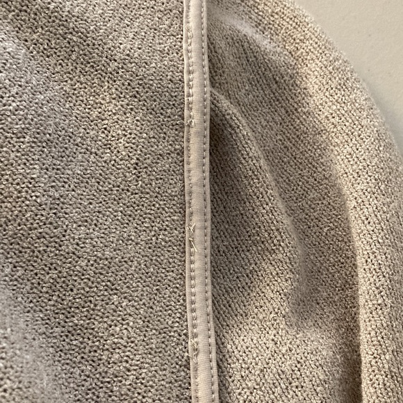 H&M Size M, Oatmeal color, scooped back knit top - Picture 9 of 9